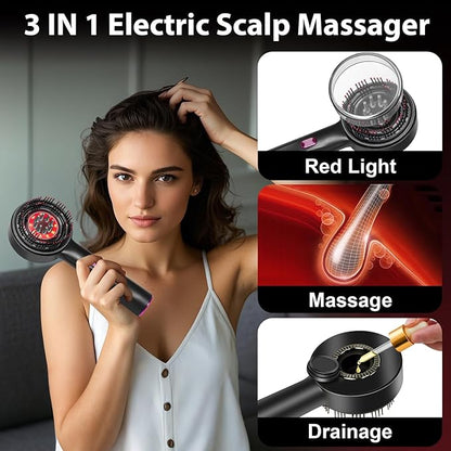 3 in 1 Electric Scalp Massage Comb - Luren Store