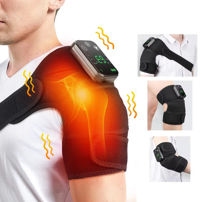 Electric Heating Shoulder Massage Heated Back Shoulder Brace Adjustable Heating Shoulder Massage Belt For Arm Muscle Relaxation - Luren Store