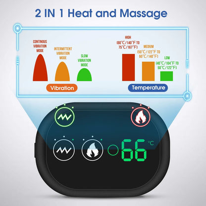 Electric Heating Shoulder Massage Heated Back Shoulder Brace Adjustable Heating Shoulder Massage Belt For Arm Muscle Relaxation - Luren Store