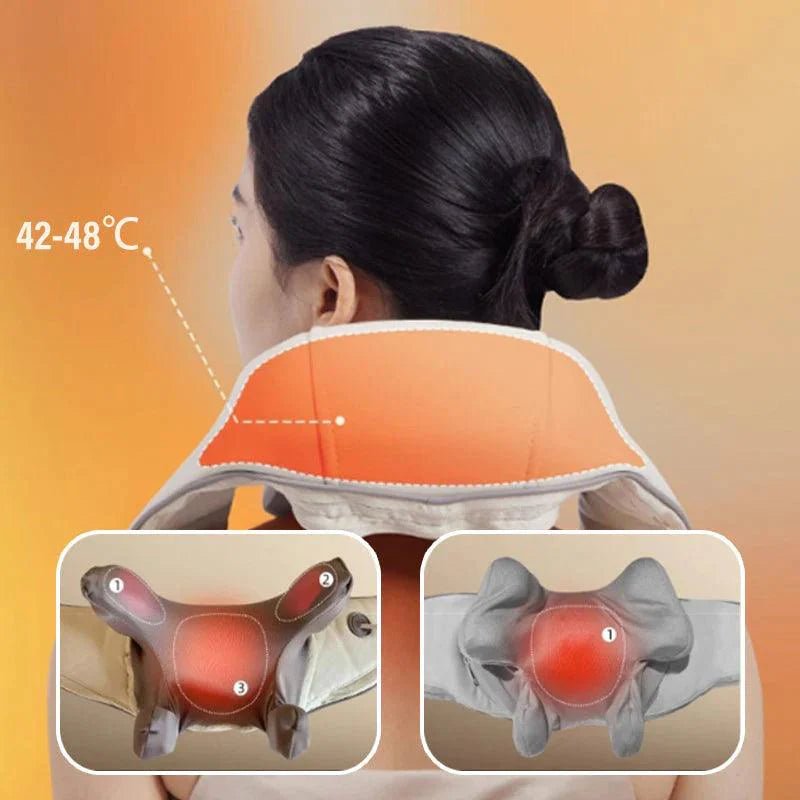 Kneading massager with heating effect | ThermoRelax - v2023b - Luren Store