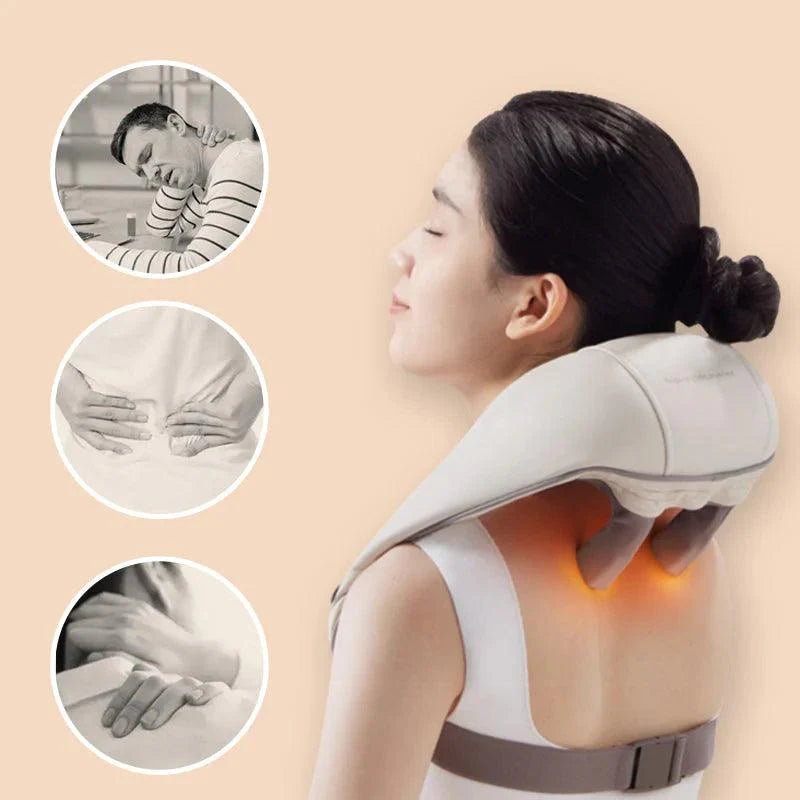 Kneading massager with heating effect | ThermoRelax - v2023b - Luren Store