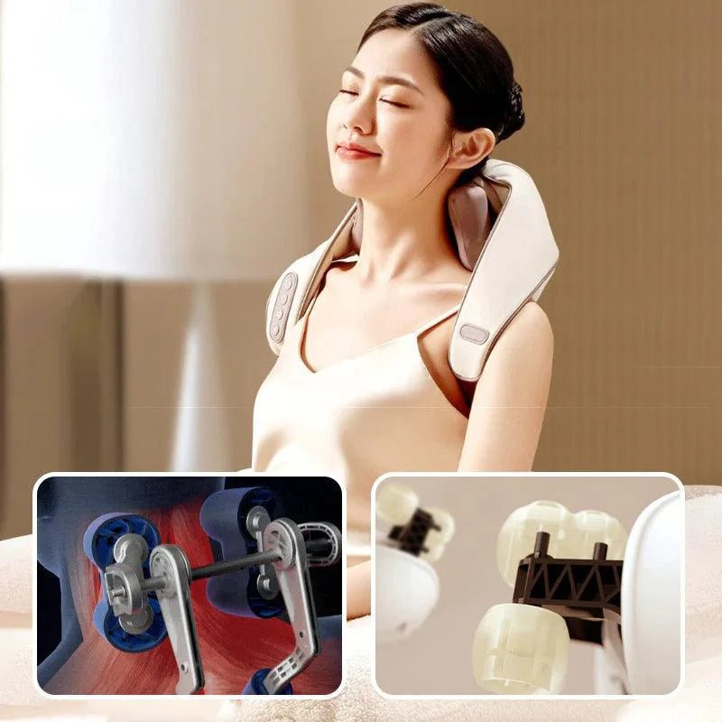 Kneading massager with heating effect | ThermoRelax - v2023b - Luren Store
