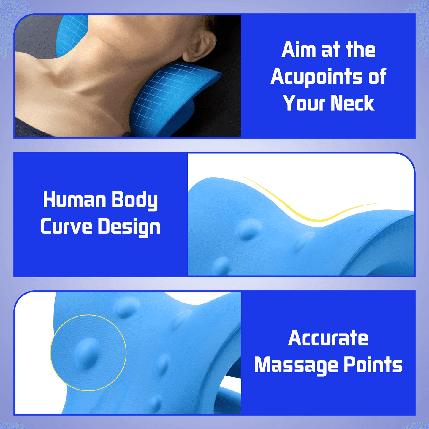Massage pillow to treat neck pain - Luren Store