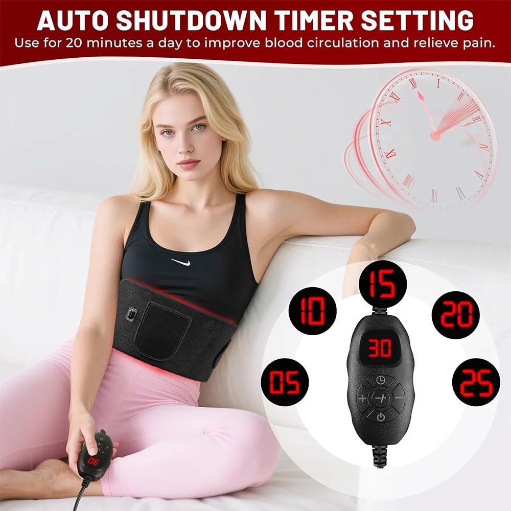 NEW 140PCS LED Red Light Therapy Belt Infrared Light Therapy Wrap660nm&850nm for Body with Timer Back Shoulder Waist Pain Relief - Luren Store