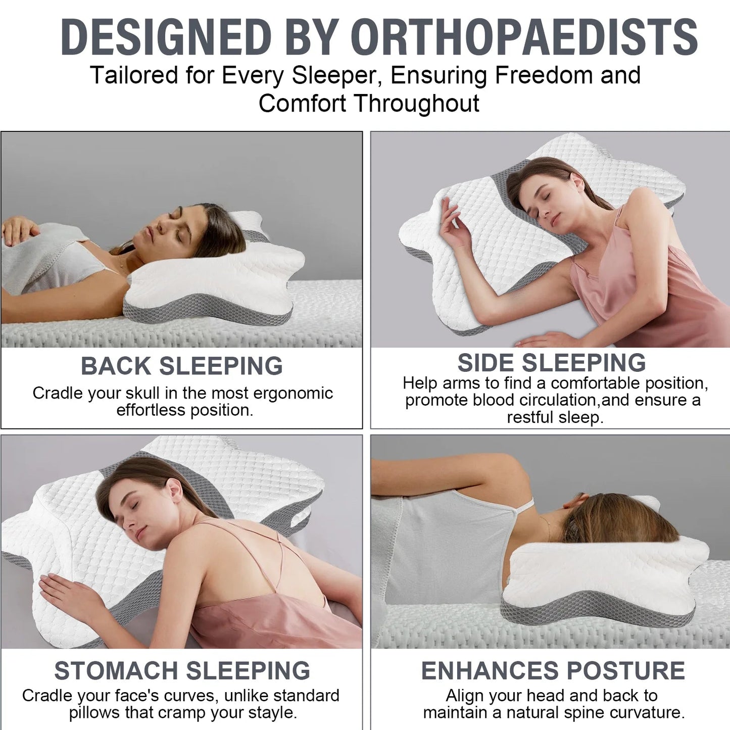 SleepAlign™ Ergonomic Pillow - Luren Store