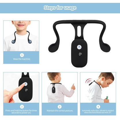 Smart Posture Corrector Device Posture Training Realtime Scientific Back Posture Correct Neck Hump Corrector Adult Kid Health - Luren Store