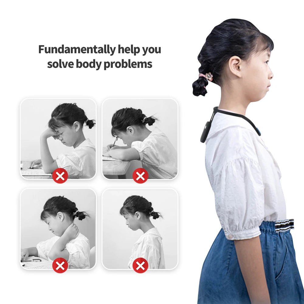 Smart Posture Corrector Device Posture Training Realtime Scientific Back Posture Correct Neck Hump Corrector Adult Kid Health - Luren Store