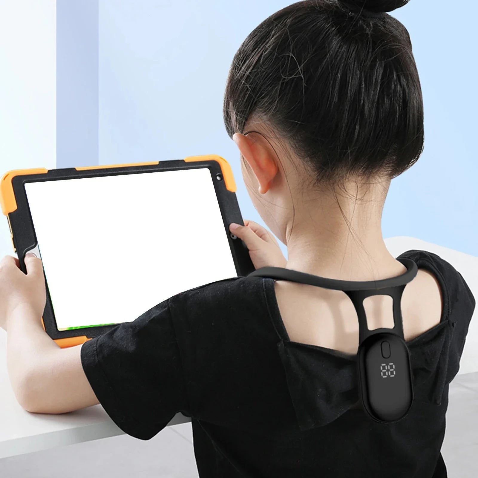 Smart Posture Corrector Miicro Vibration Posture Training Reminder Sensor Back Posture Neck Hump Corrector for Adult Kids - Luren Store