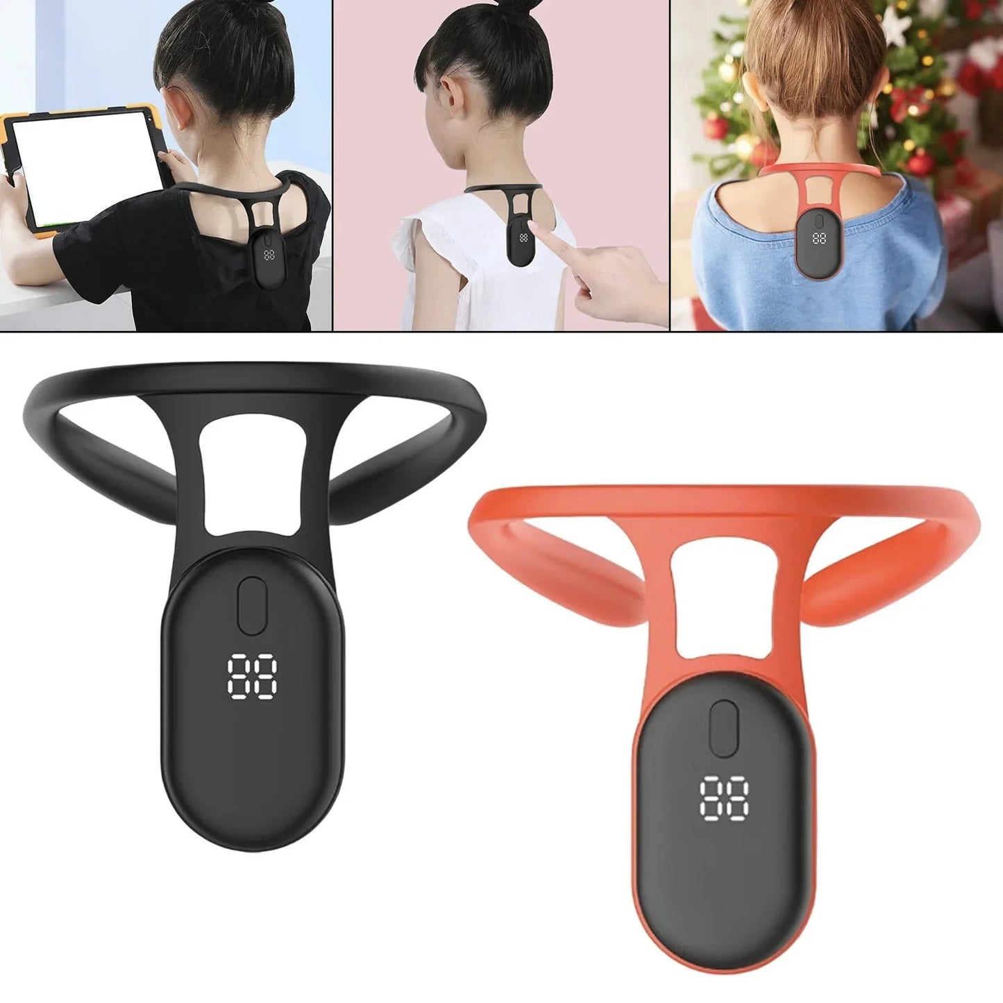 Smart Posture Corrector Miicro Vibration Posture Training Reminder Sensor Back Posture Neck Hump Corrector for Adult Kids - Luren Store