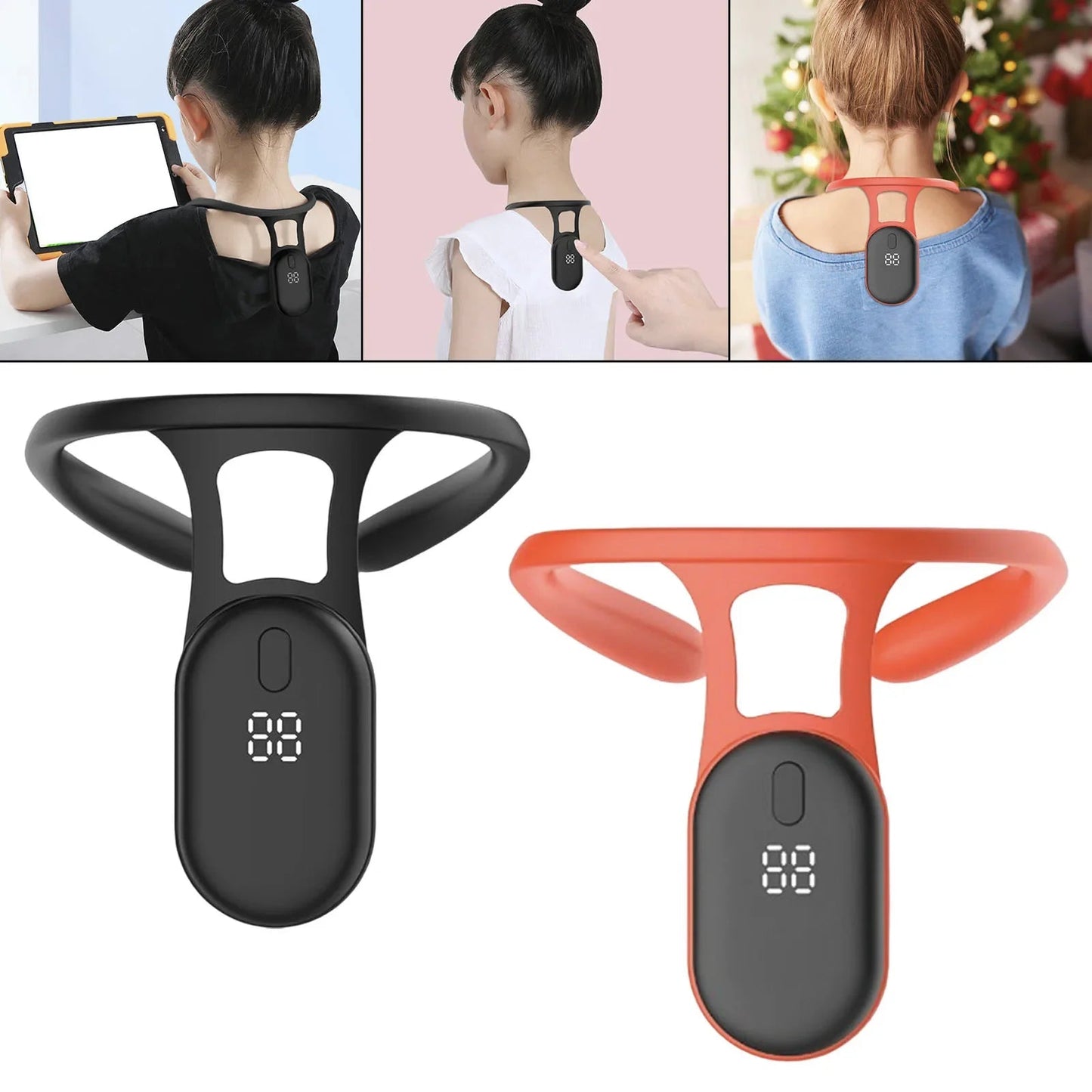 Smart Posture Corrector Miicro Vibration Posture Training Reminder Sensor Back Posture Neck Hump Corrector for Adult Kids - Luren Store