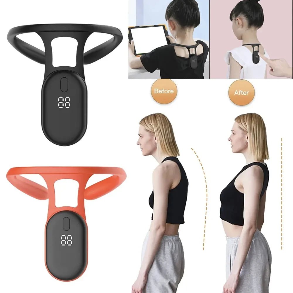 Smart Posture Corrector Miicro Vibration Posture Training Reminder Sensor Back Posture Neck Hump Corrector for Adult Kids - Luren Store
